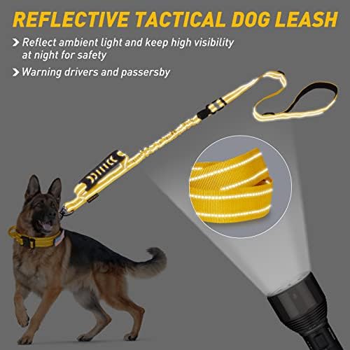 AUBELL Tactical Dog Leash Heavy Duty, 4-6ft No Pull Bungee Leash - Image 5