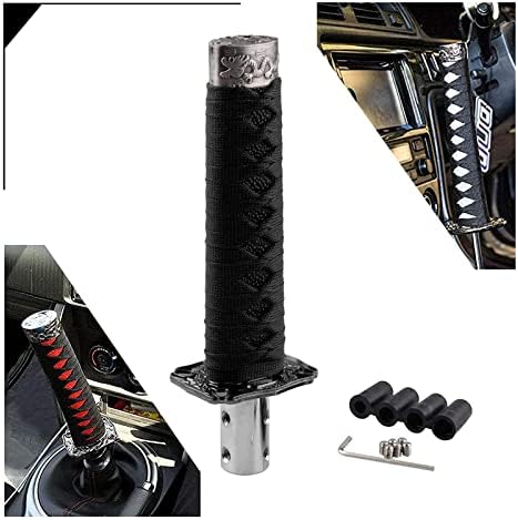 RYANSTAR Katana Shift Knob Samurai Sword Design 4 Adapters Black by RYANSTARRACING