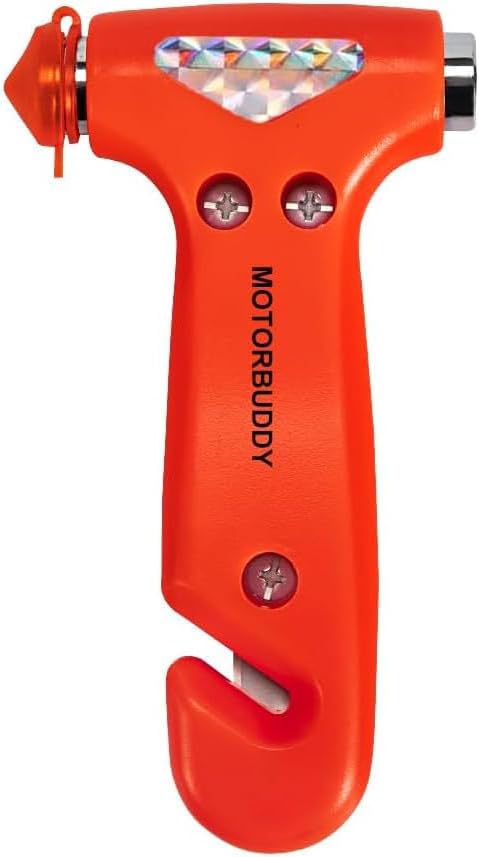 MOTORBUDDY Car Window Breaker Seatbelt Cutter and Emergency Glass Breaker by MOTOUDDY
