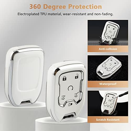 PIFOOG Key Cover for Chevy TPU Soft Car Keys Shell Protector - Image 3