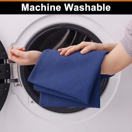 Homaxy 100% Cotton Waffle Weave Kitchen Towels, 6 Pack - Image 5