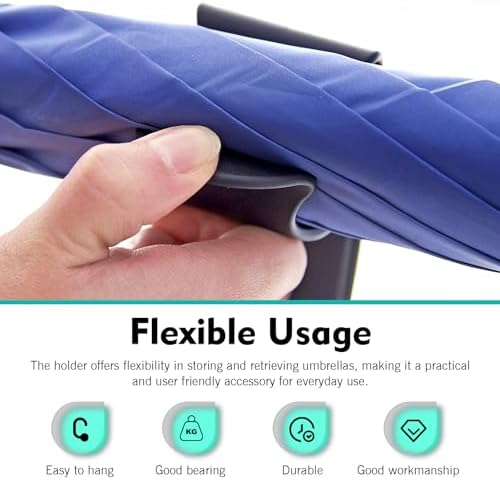 2 PCS Car Umbrella Holder Hooks, Self-Adhesive No Drilling Storage Organizer - Image 7