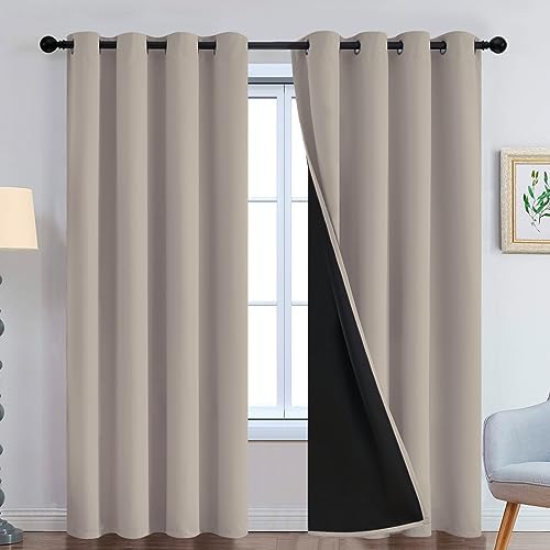 Yakamok Natural Blackout Curtains 90 Inches Long by Yakamok
