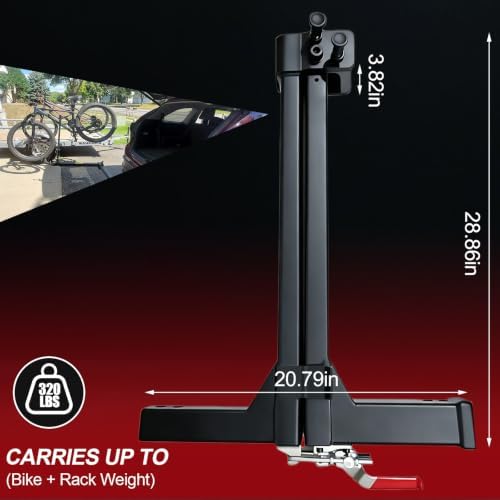 Swing Away Hitch Adapter for 2” Hitch, 0-180 Degree Swing Arm, 320 lb Load - Image 3