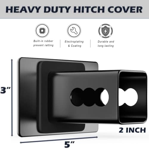 Heavy American Flag Metal Trailer Hitch Covers - Image 3