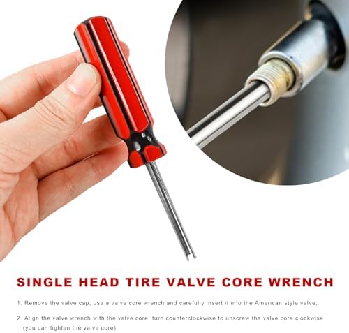 5PCS Valve Core Removal Tools, Automotive Screwdriver Tire Stem Core Removers - Image 5