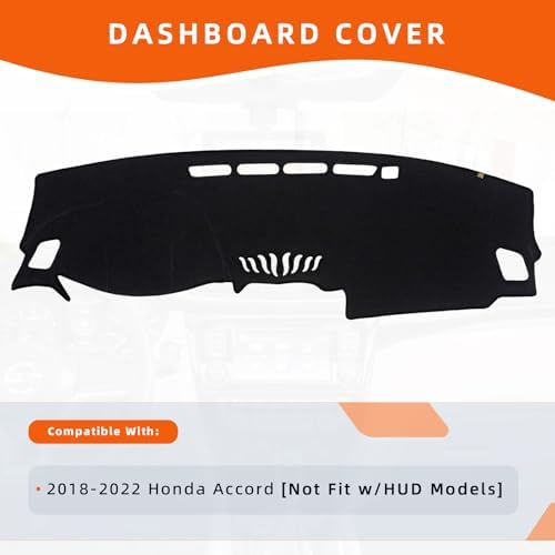 Dashboard Cover Dash Mat Fit for Ho-nda Accord 2022-2018, Car Dash Board Mat - Image 2