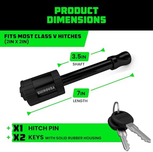 Rhino USA 2in Trailer Hitch Pin - Image 4