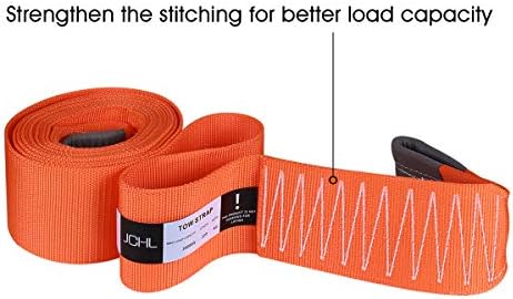 Recovery Tow Strap Heavy Duty Draw String 4" x20ft 35000LBS Rated Capacity Off - Image 4