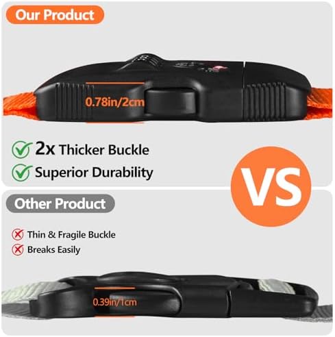 BILIONE Luggage Straps for Suitcases TSA Approved, Travel Belt - Image 4