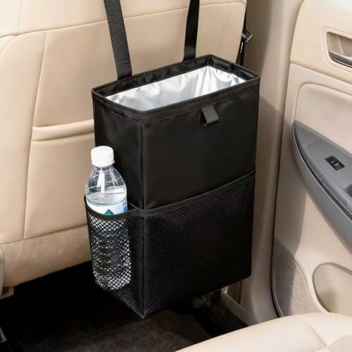 Car Trash Can, 3.4 Gallons Leak-Proof Hanging Trash Bin - Image 7