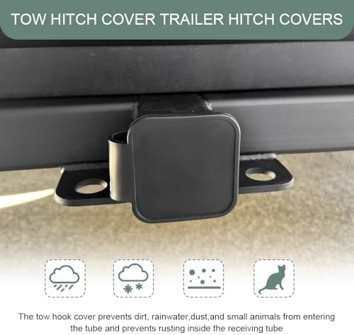 Trailer Hitch Cover, Tow Hitch Covers, 2 Inch Rubber Heavy Duty Trailer Hitch - Image 4