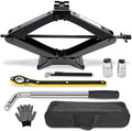 Scissor Car Jack 3 Ton Tire Changing Kit by Gurduenon