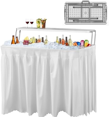 2 Tiers 4 Foot Ice Cooler Table by IWDOO