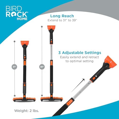 BIRDROCK HOME 39" Extendable Snow Brush - Image 3