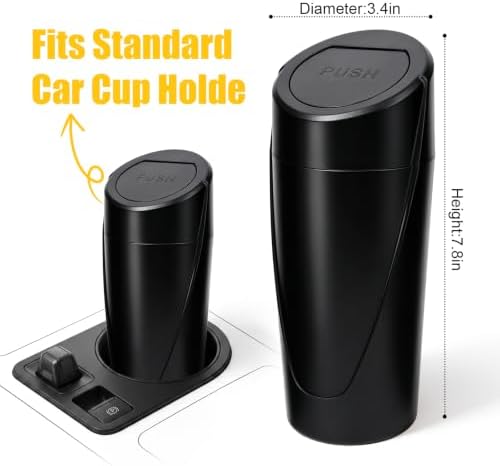 Car Trash Can, 2 Pack Leakproof Mini Garbage Bin - Image 5