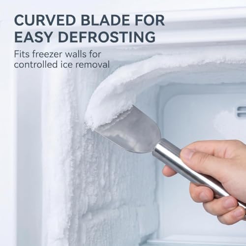 Kitchen Fume Shovel, Stainless Steel Ice Remover, Freezer Ice Scraper, Portable - Image 5