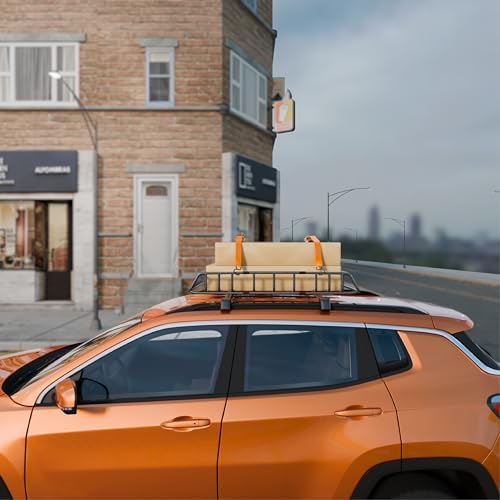 Bonnlo 250lbs Rooftop Cargo Carrier, 46×36×6inch Universal Roof Rack Basket - Image 7