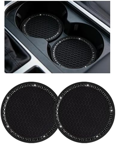 Yousheng Bling Car Cup Coaster, Universal Holder Insert Rhinestone Anti Slip by Yousheng