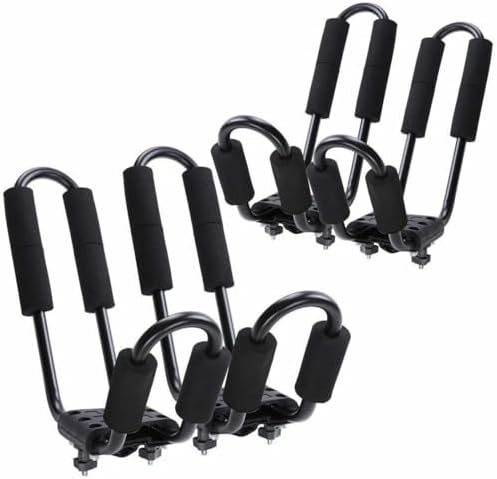 J-Style Kayak Carrier Roof Rack Set, 2 Pair Kayak and Surfboard Roof Mount by Unknown