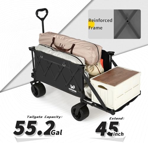 Whitsunday Collapsible Folding Wagon Heavy Duty Utility Beach Wagons - Image 6
