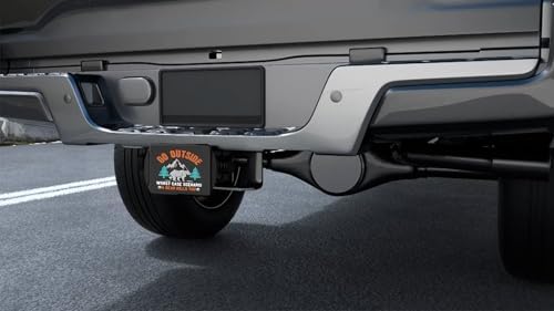 Go Outside Funny Bear Hitch Cover - Image 7