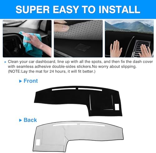 Autorder Dashboard Cover Mat for 1998-2002 2003 2004 Toyota Tacoma Accessories - Image 5