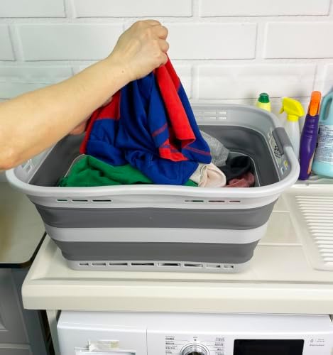 SAMMART 42L Collapsible Plastic Storage Basket - Image 5