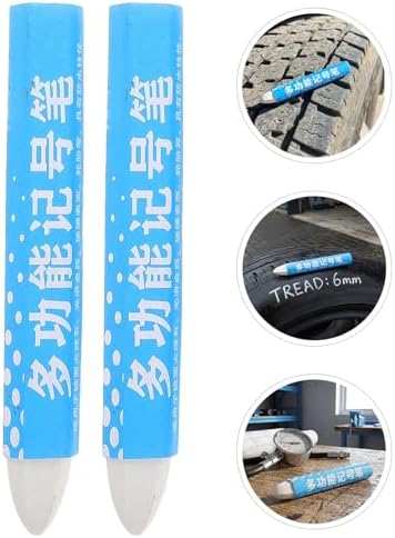 Abaodam 8pcs White Tire Marker Wax Crayon - Image 6