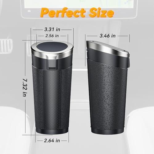 Car Trash Can with Lid, 1 Pack, 90 Trash Bags - Image 4