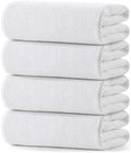 REDKISS 100% Cotton Waffle Weave Bath Towels 4 Pack by REDKISSOnline