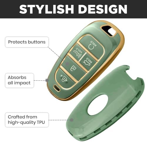 Lucrum Compatible with Hyundai Key Fob Cover & Keychain - Image 5