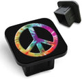 Peace Symbol Rubber Hitch Covers Rainbow Peace Sign Grunge Blue Circle Protest by Unknown