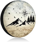Nature Mountain Land Spare Tire Cover Compass Wheel Covers 14 Inch by Unknown
