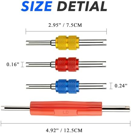 R134A R12 A/C HVAC Air Conditioner Schrader Valve Stem Core Remover - Image 3
