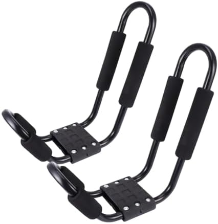 2Pcs J Shaped Kayak Roof Rack Carrier, Aluminum Foam Mount Crossbar Holder by MAGICLULU