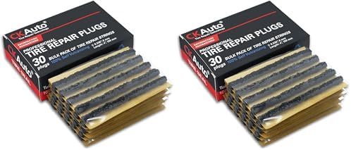 CKAuto 30pcs 4" Black Tire Repair Strings, Automotive Tool Tire Repair Plugs by CKAuto