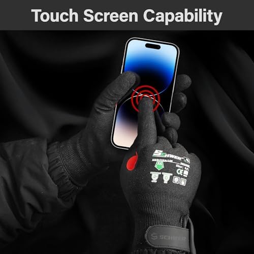FreezeGuard Winter Work Gloves for Men and Women, ANSI A6 Cut Resistant Gloves - Image 6