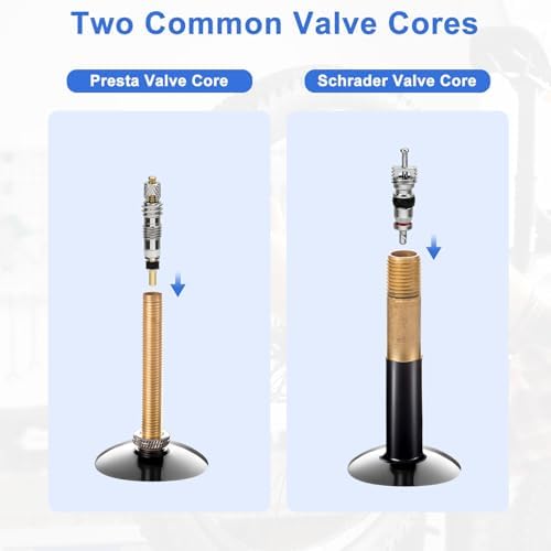 Linkstyle Valve Core Removal Tool Kit: 20PCS Presta Schrader Valve Cores - Image 3