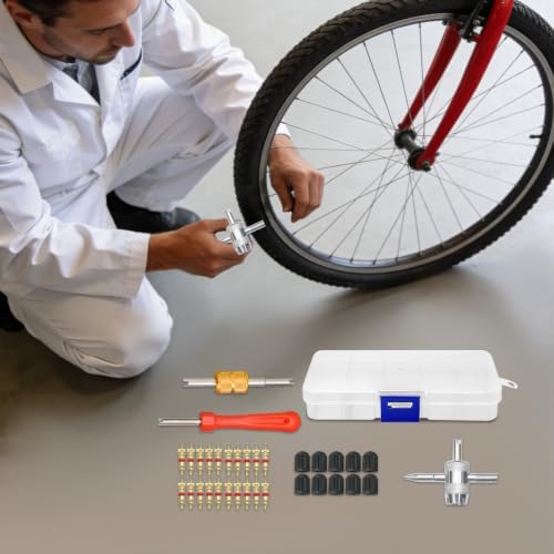 33Pcs Car & Bicycle Valve Core Removal Tool Set - Image 5