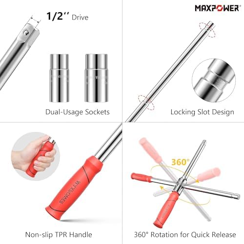 MAXPOWER Lug Wrench, Tire Wrench - Image 3