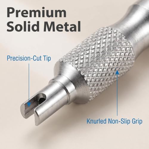 2 PCS Schrader Valve Core Removal Tool Keychain, Tire Valve Stem Repair Tool - Image 4