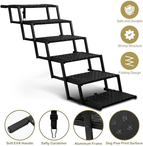 Extra Wide Dog Stairs for Car - Image 2