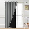 Yakamok Dove Grey Blackout Patio Door Curtain Panels W70 x L84, 1 Panel by Yakamok