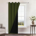 Yakamok Olive Green 100% Blackout Curtains 84 Inches Long 52" Wide 1 Panel by Yakamok