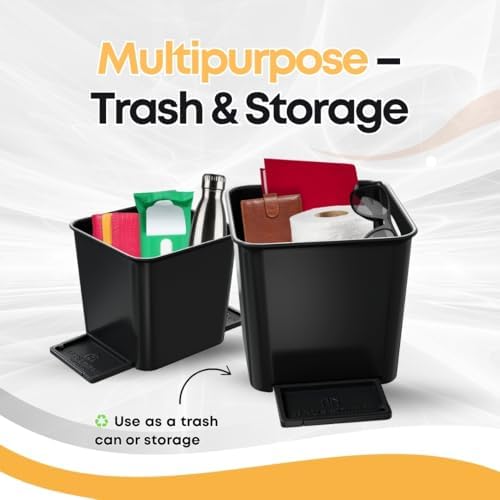 Car Trash Can with Stability Wings – Leakproof Portable Garbage Bin - Image 5