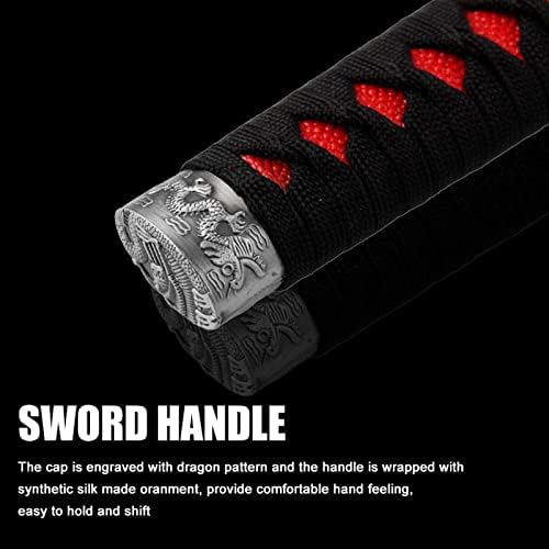 RYANSTAR Katana Shift Knob Samurai Sword Design 4 Adapters Black Red - Image 3
