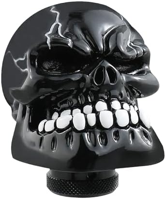 Skull Shift Knob Cars Truck Gear Shifter Stick Handle SUV Black - Image 6