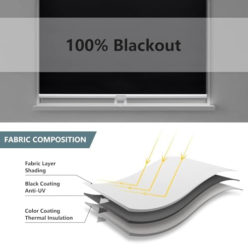 AOSKY Custom Blackout Cordless Roller Shade - Image 4
