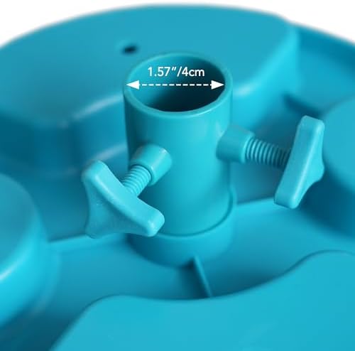 AMMSUN 13" Portable Beach Umbrella Table Tray Teal - Image 5